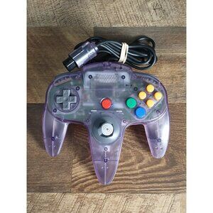 Nintendo 64 N64 Controller Atomic Purple OEM Controller - Tested - Good Joystick
